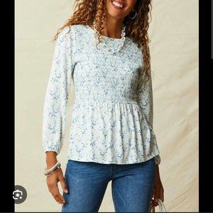 Matilda Jane Enchanted Hilton Head peplum top